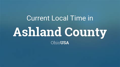 local time in oh|local time in ohio ashland.